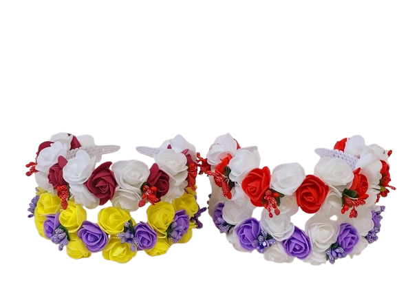 Coronițe de absolvire din flori artificiale, culori diverse – Floraria Mariei - imagine 2