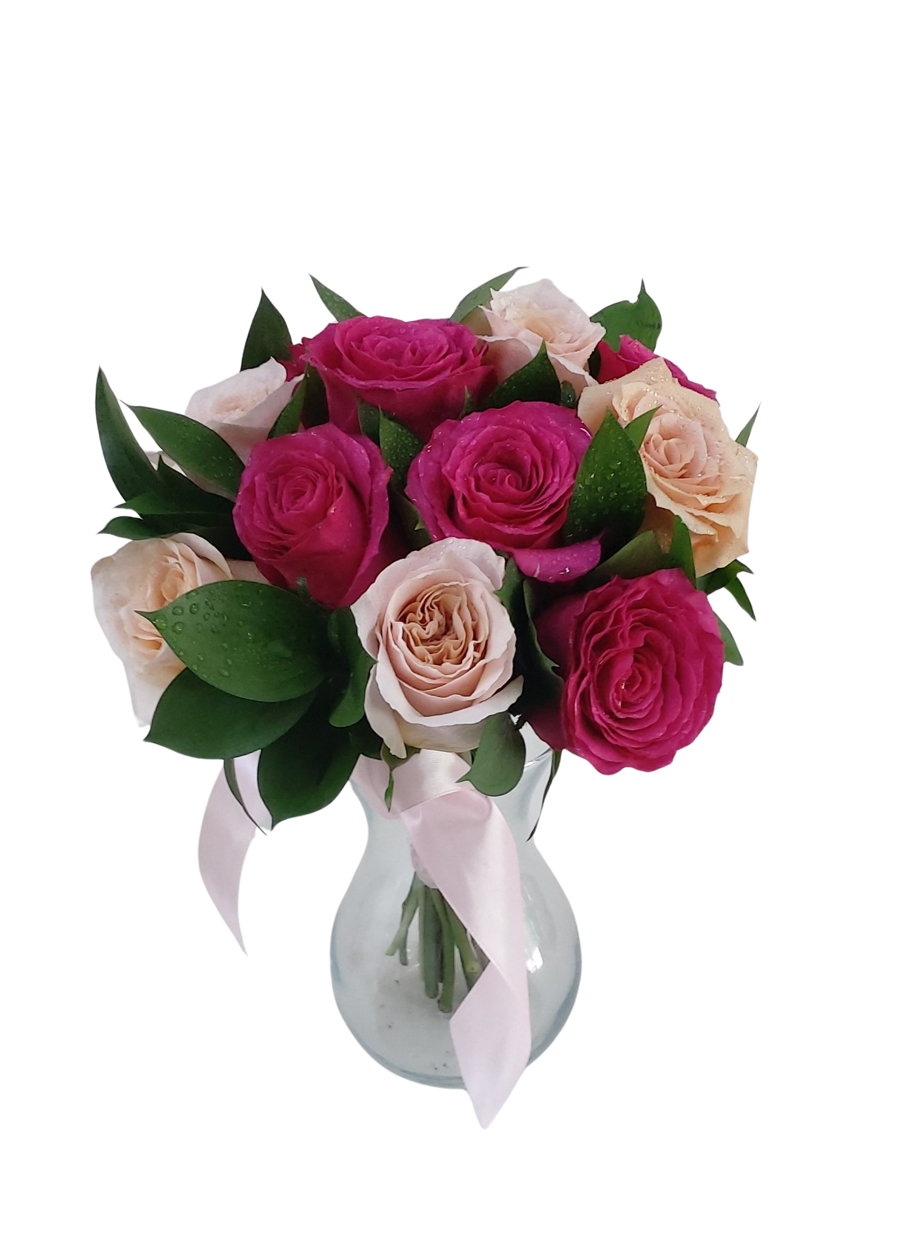 Buchet cununie cu trandafiri colorați – Floraria Mariei - imagine 3