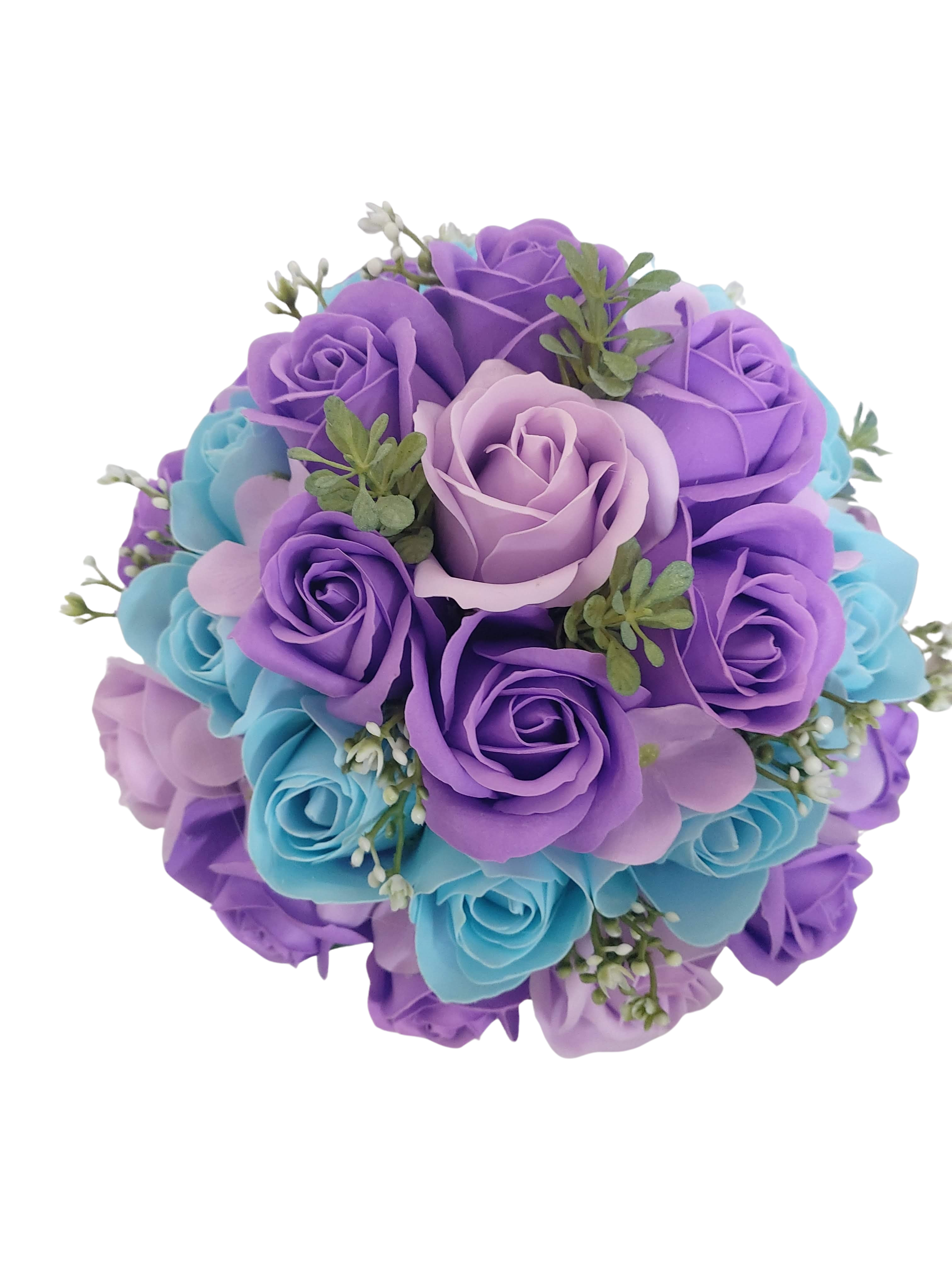 Buchet de cununie cu trandafiri de săpun – Floraria Mariei (BCA001) - imagine 3