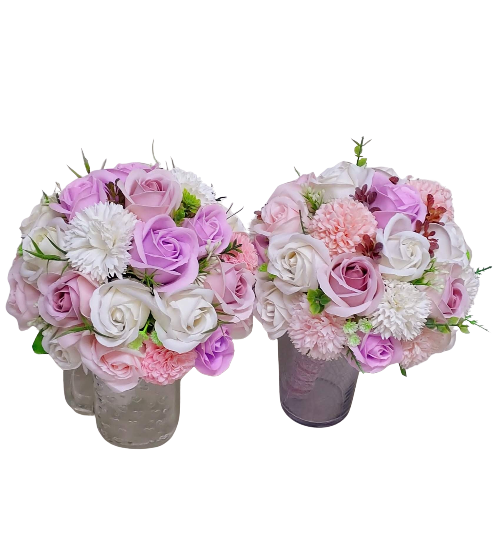 Buchet cununie cu flori de săpun, Florăria Mariei