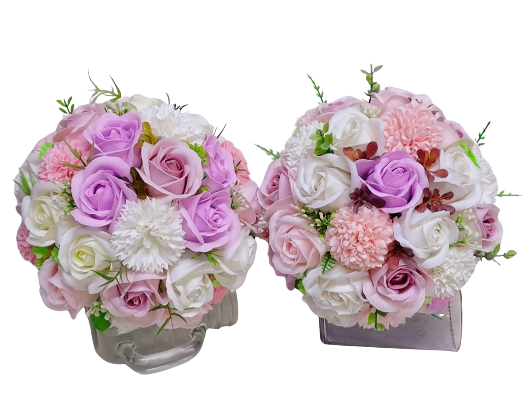 Buchet cununie cu flori de săpun, Florăria Mariei - imagine 2