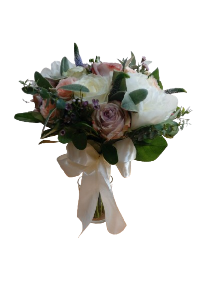 Buchet Cununie Mixt cu trandafiri, bujori și minirose – Floraria Mariei - imagine 2