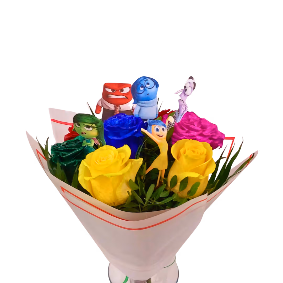 Buchetul emoțiilor – buchet colorat de la Florăria Mariei - imagine 1