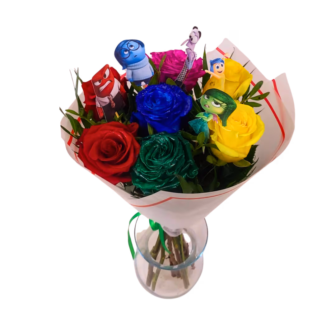 Buchetul emoțiilor – buchet colorat de la Florăria Mariei - imagine 2